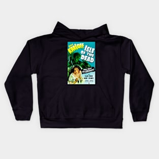 Digitally Restored Isle of The Dead Vintage Horror Film Print Kids Hoodie